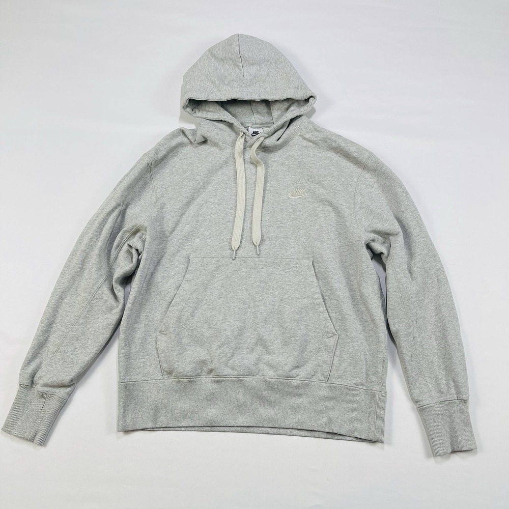 Nike Sportswear Mens Heavyweight Fleece Hoodie DA0023-050 Grey Size Medium